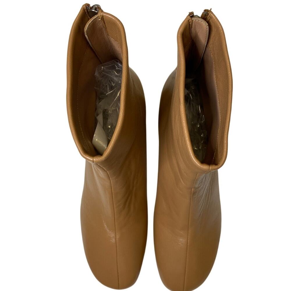 Mansur Gavriel Glove Lambskin Leather Ankle Boots Block Heel Statement Sz 40/10 - Picture 3 of 12